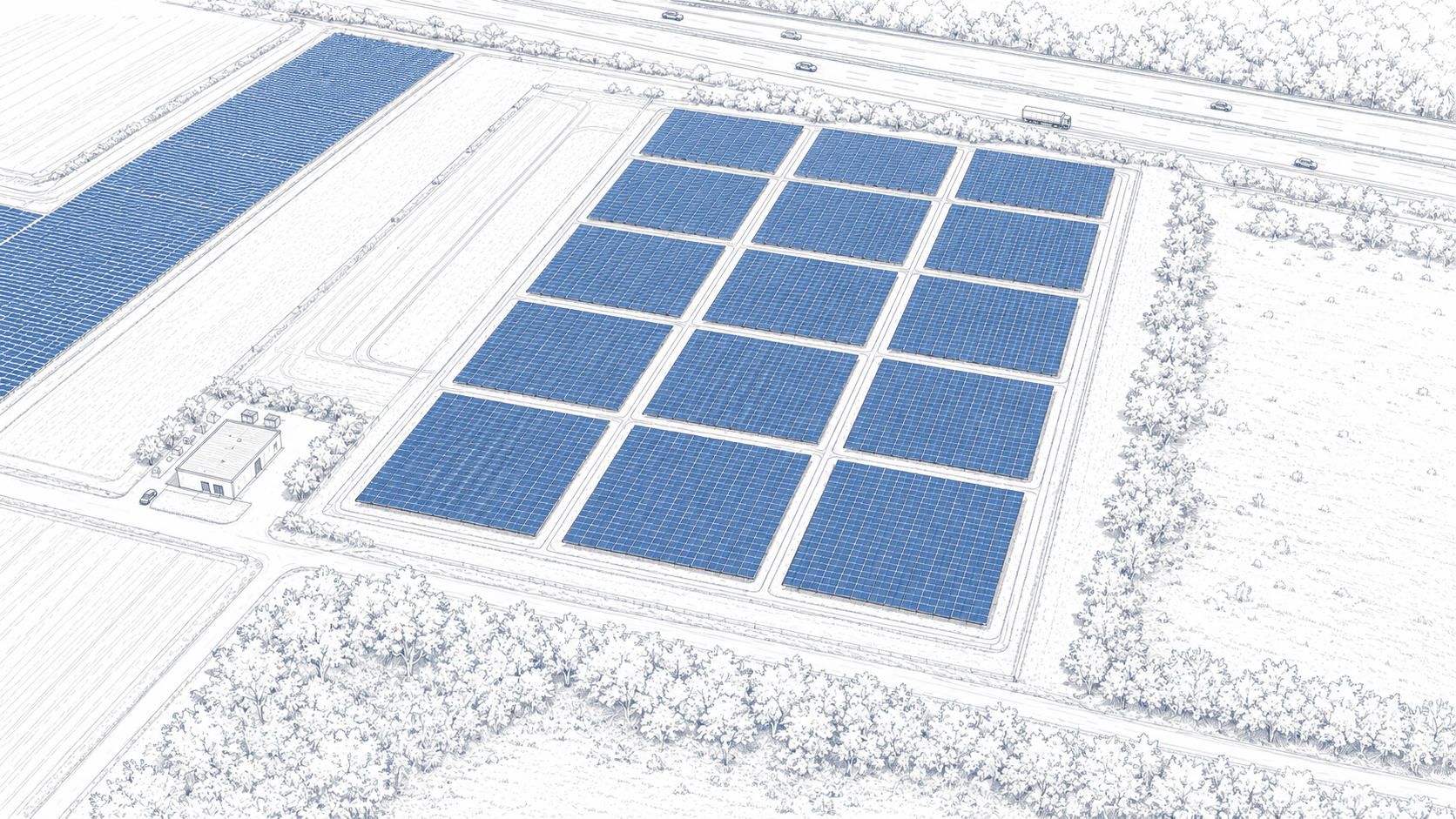 Visualisierung des dritten Bauabschnitts im Energiepark Heimatblick